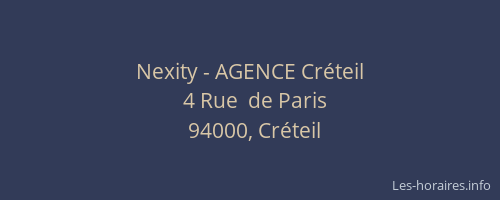 Nexity - AGENCE Créteil