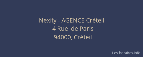Nexity - AGENCE Cr&eacute;teil