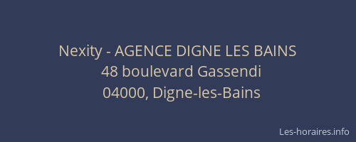 Nexity - AGENCE DIGNE LES BAINS