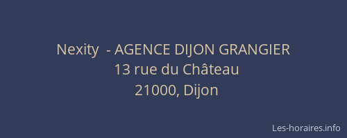 Nexity  - AGENCE DIJON GRANGIER