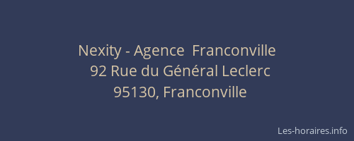 Nexity - Agence  Franconville
