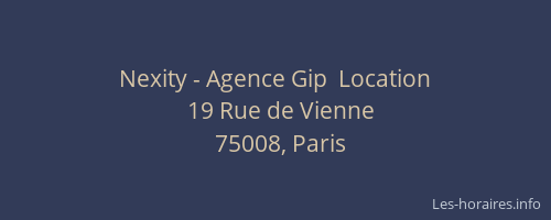 Nexity - Agence Gip  Location