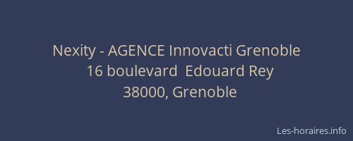 Nexity - AGENCE Innovacti Grenoble