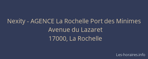 Nexity - AGENCE La Rochelle Port des Minimes