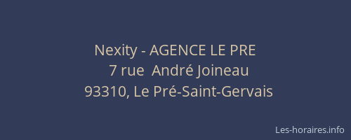 Nexity - AGENCE LE PRE