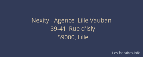 Nexity - Agence  Lille Vauban