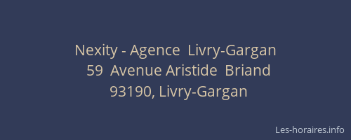 Nexity - Agence  Livry-Gargan