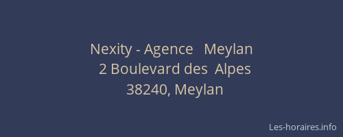 Nexity - Agence   Meylan