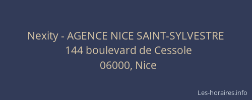 Nexity - AGENCE NICE SAINT-SYLVESTRE