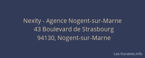 Nexity - Agence Nogent-sur-Marne