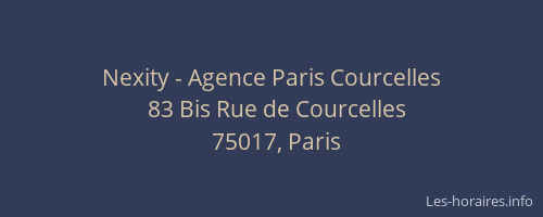 Nexity - Agence Paris Courcelles