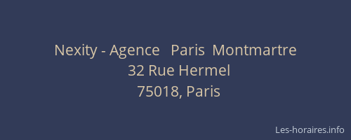 Nexity - Agence   Paris  Montmartre