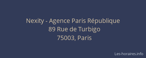 Nexity - Agence Paris République