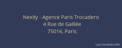 Nexity - Agence Paris Trocadero