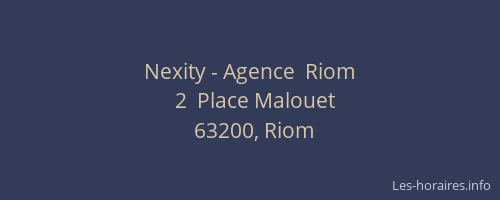 Nexity - Agence  Riom