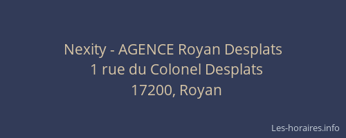 Nexity - AGENCE Royan Desplats