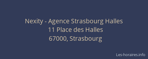 Nexity - Agence Strasbourg Halles