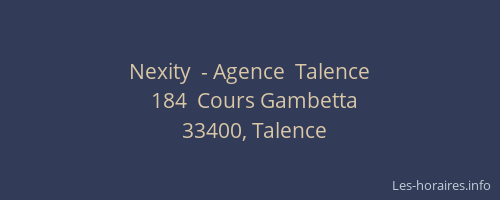 Nexity  - Agence  Talence