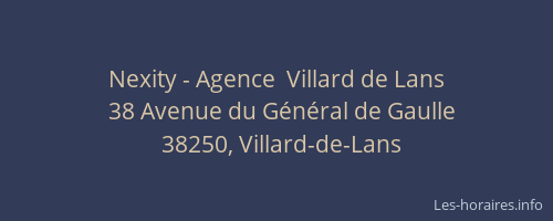 Nexity - Agence  Villard de Lans