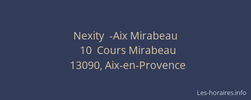 Nexity  -Aix Mirabeau