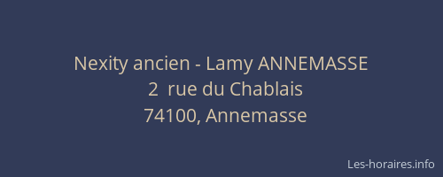 Nexity ancien - Lamy ANNEMASSE