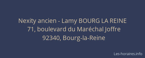 Nexity ancien - Lamy BOURG LA REINE
