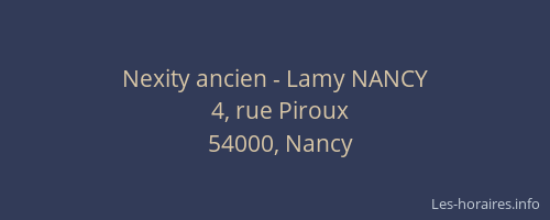 Nexity ancien - Lamy NANCY