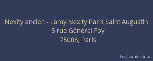 Nexity ancien - Lamy Nexity Paris Saint Augustin