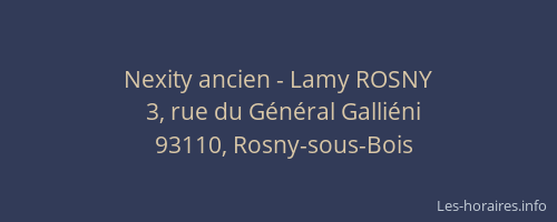 Nexity ancien - Lamy ROSNY