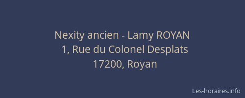 Nexity ancien - Lamy ROYAN