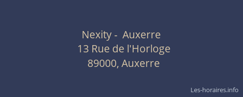 Nexity -  Auxerre