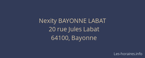Nexity BAYONNE LABAT