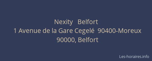 Nexity   Belfort