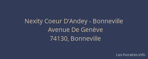 Nexity Coeur D'Andey - Bonneville