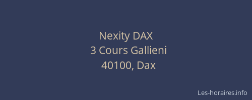 Nexity DAX