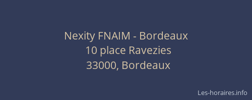 Nexity FNAIM - Bordeaux