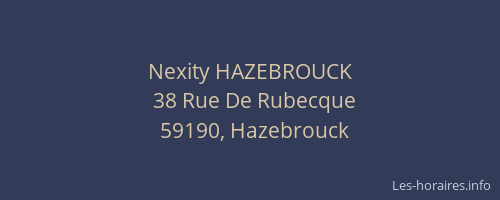 Nexity HAZEBROUCK