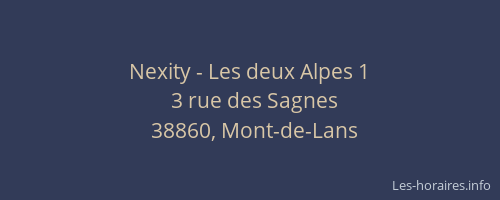 Nexity - Les deux Alpes 1