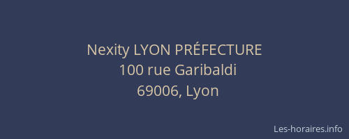 Nexity LYON PRÉFECTURE
