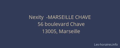 Nexity  -MARSEILLE CHAVE