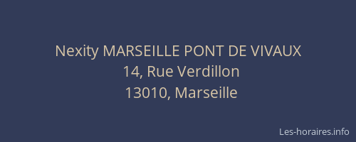 Nexity MARSEILLE PONT DE VIVAUX