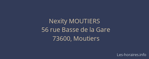 Nexity MOUTIERS