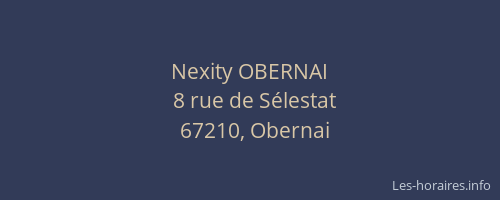 Nexity OBERNAI