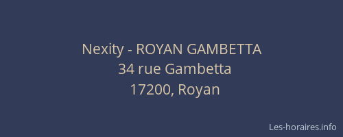 Nexity - ROYAN GAMBETTA