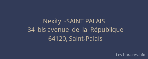 Nexity  -SAINT PALAIS