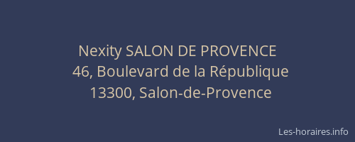Nexity SALON DE PROVENCE