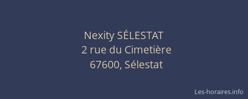 Nexity SÉLESTAT