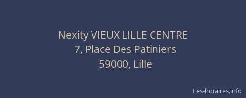 Nexity VIEUX LILLE CENTRE