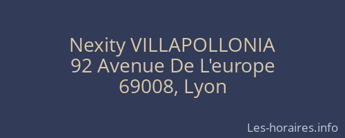 Nexity VILLAPOLLONIA