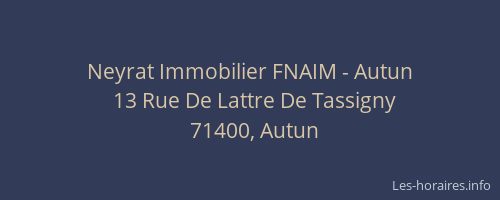 Neyrat Immobilier FNAIM - Autun